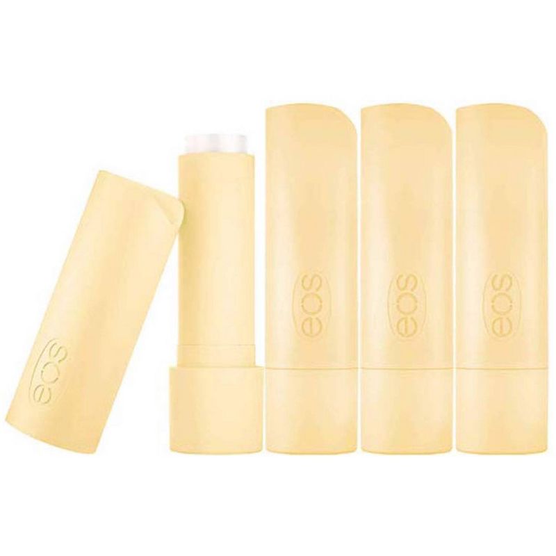 eos Natural Organic Lip Balm Sticks - Vanilla Bean - 4pk