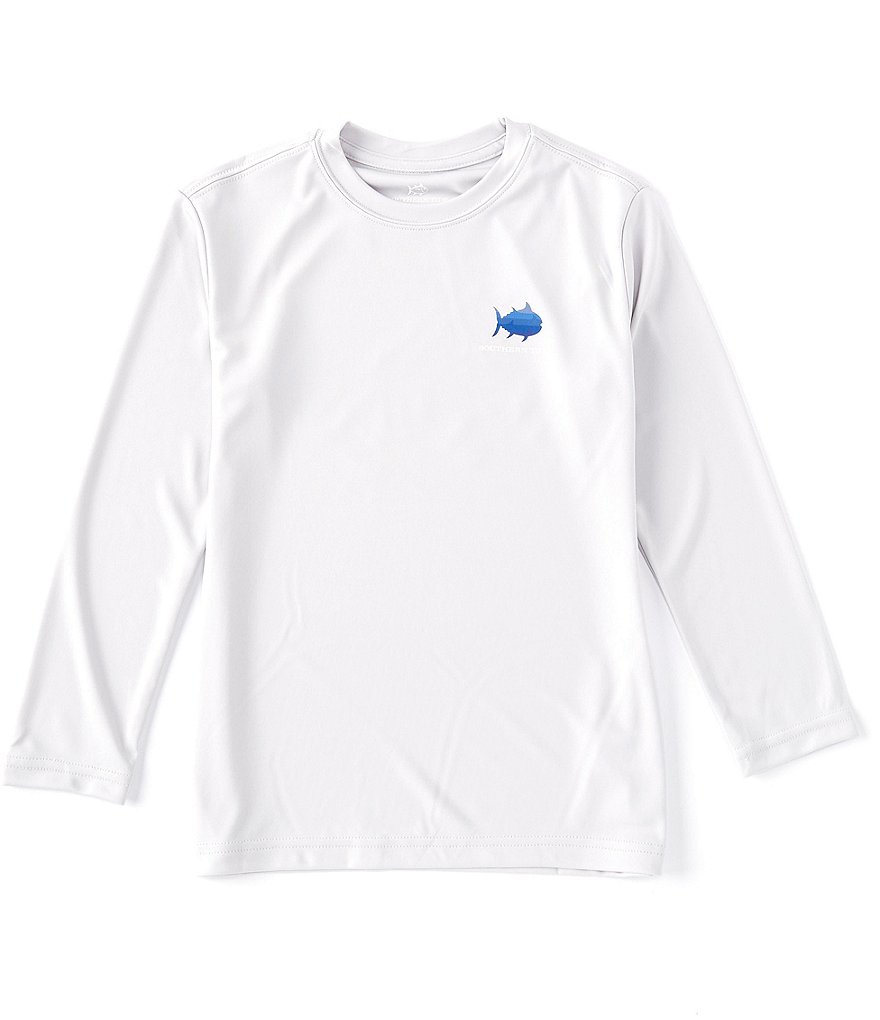 Southern Tide Little/Big Boys 4-16 Performance Shark Gradient Long Sleeve Tee