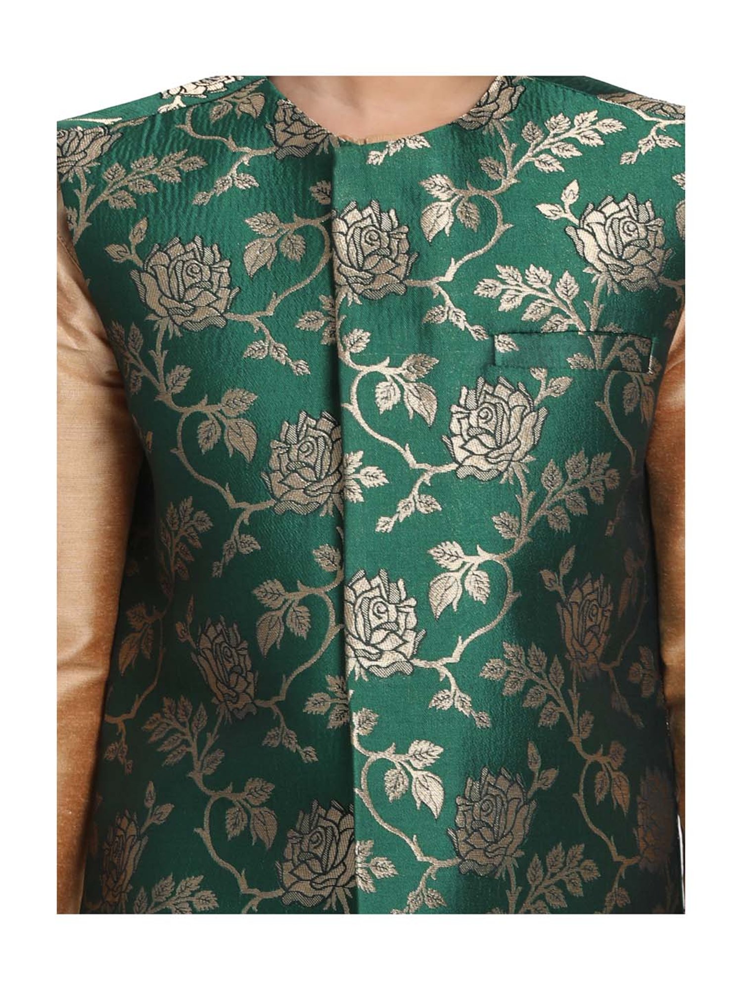 Crimsoune Club Kids Mint Solid Full Sleeves Blazer