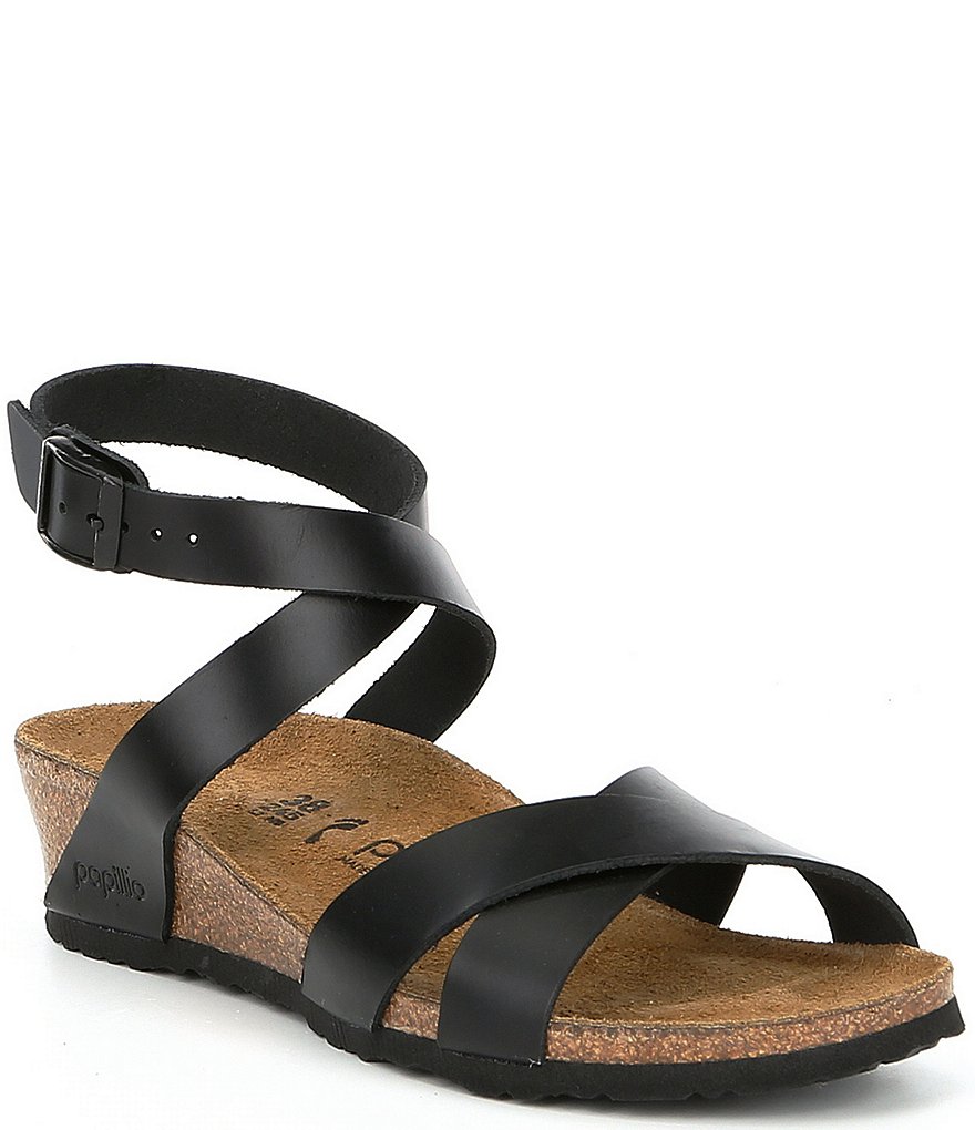 Papillio by Birkenstock Lola Ankle Wrap Strap Wedge Sandals