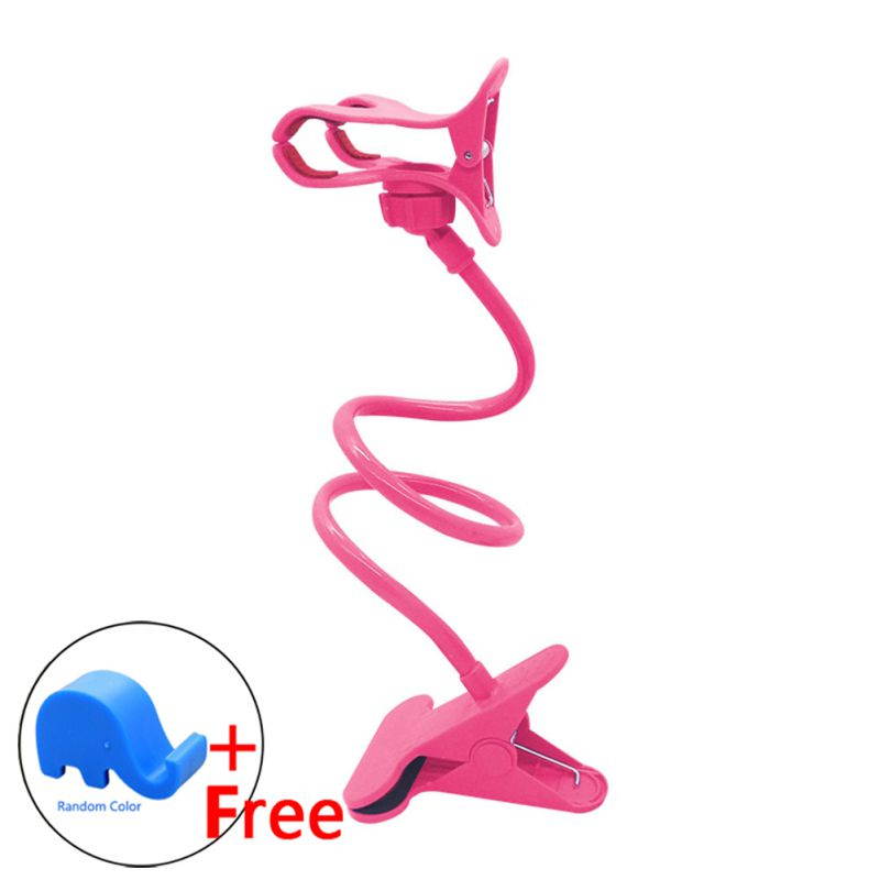 Telescopic Plastic Mobile Phone Holder Cell Phone Clamp Mount Stand Bracket 66cm