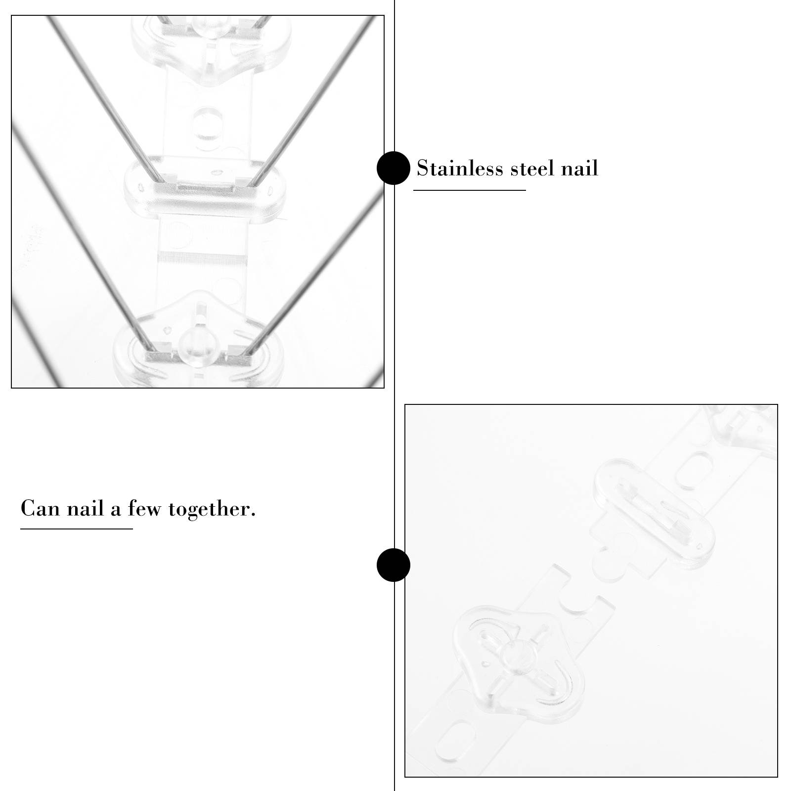 5pcs Durable Outdoor Stainless Steel Bird Repellent Strips Pigeon Spike Bird Spike