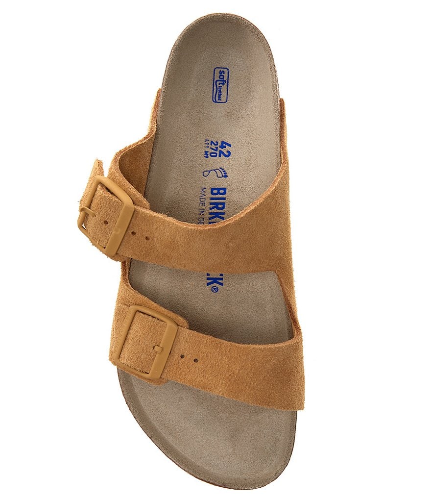 Birkenstock Men's Arizona Suede Soft Footbed Sandals