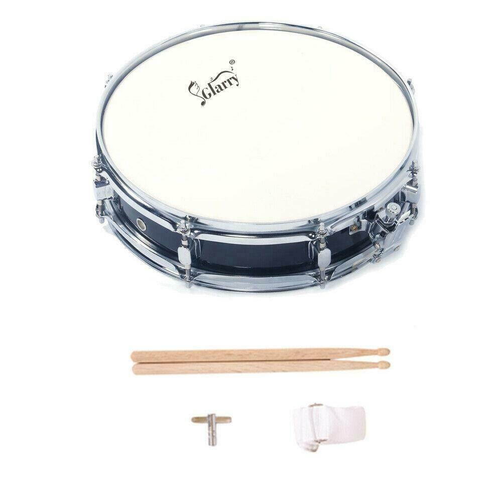 New   Snare Drum Black Percussion Poplar 13x3.5 Inch