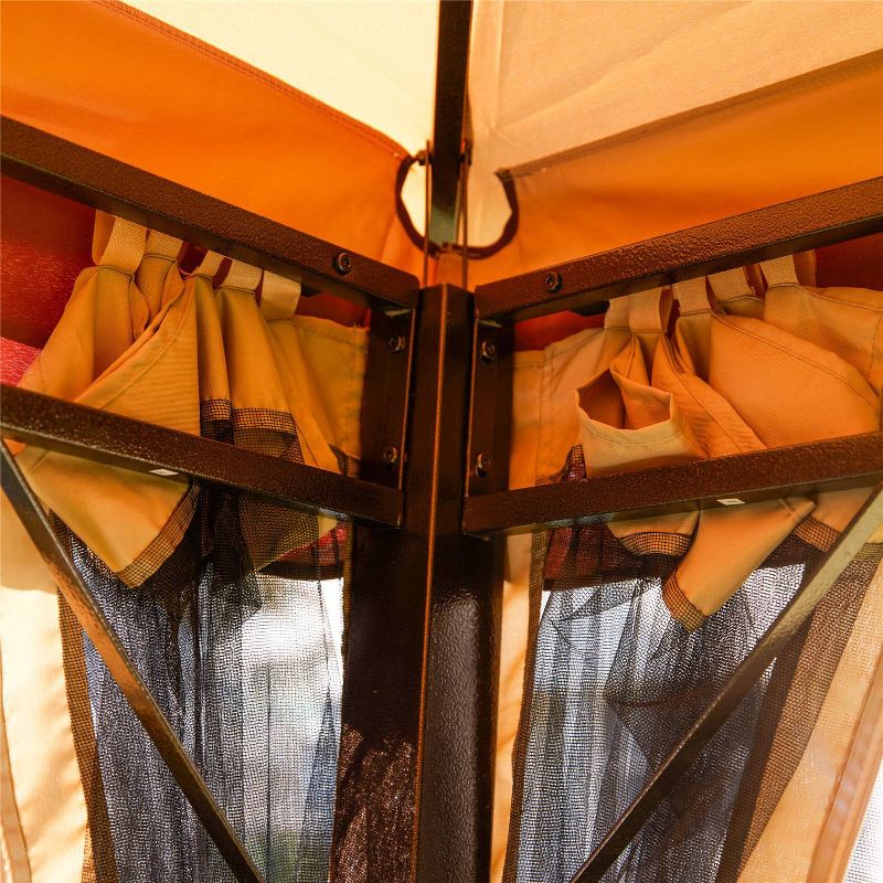 9' Patio Gazebo Brown - Patio Festival