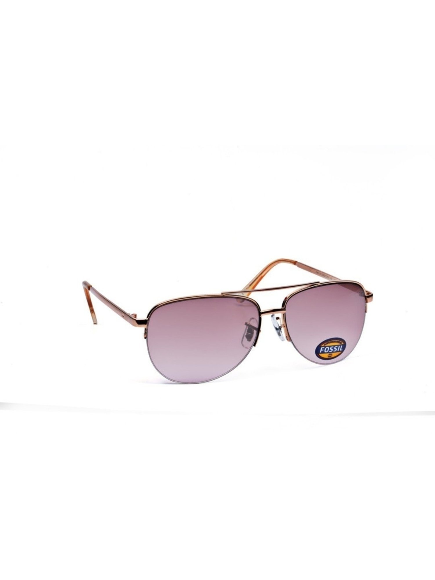 Fossil Purple Aviator UV Protection Sunglasses for Women