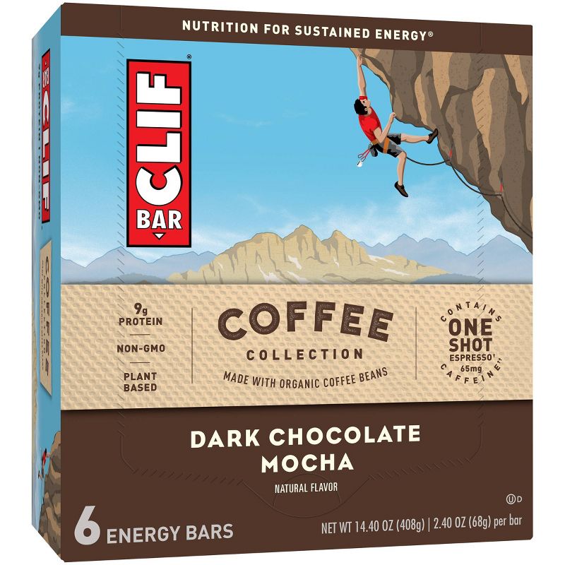 CLIF Bar Coffee Collection Dark Chocolate Mocha - 6ct