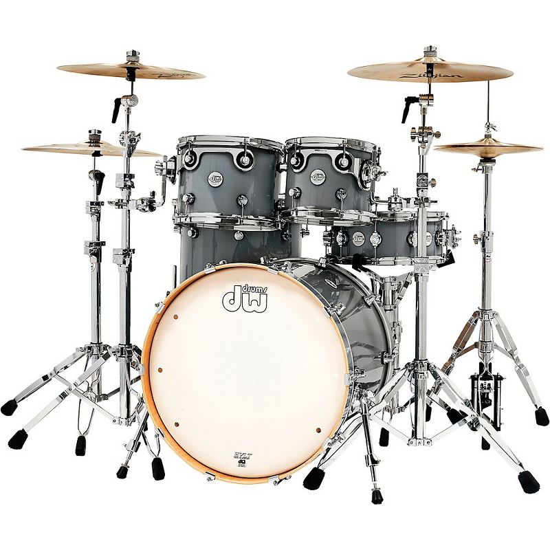 DW Design Series 5-Piece Lacquer Shell Pack Steel Gray