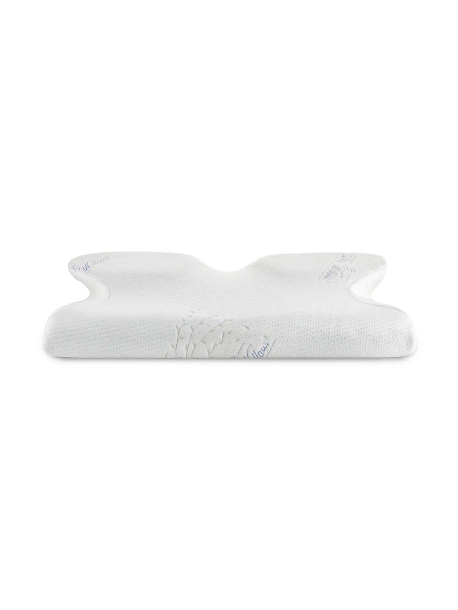 The White Willow Butterfly Orthopaedic Memory Foam Pillow - Set of 1