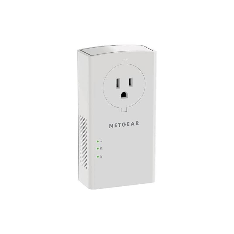 Powerline adapter 2000 Mbps 2 Gigabit Ethernet Ports with Passthrough + Extra Outlet PLP2000 Model Number PLP2000100PAS