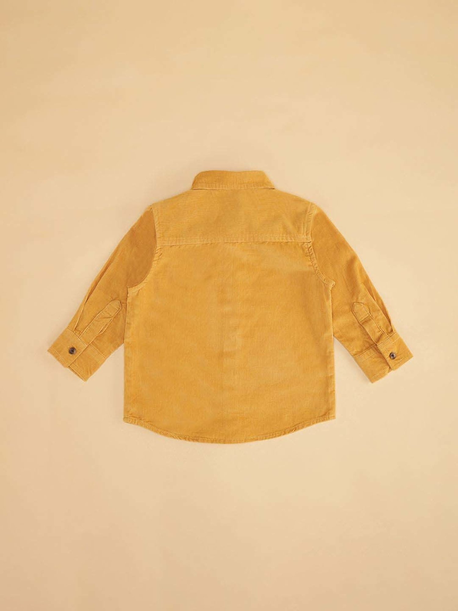 Pantaloons Baby Yellow Cotton Regular Fit Full Sleeves Shirt