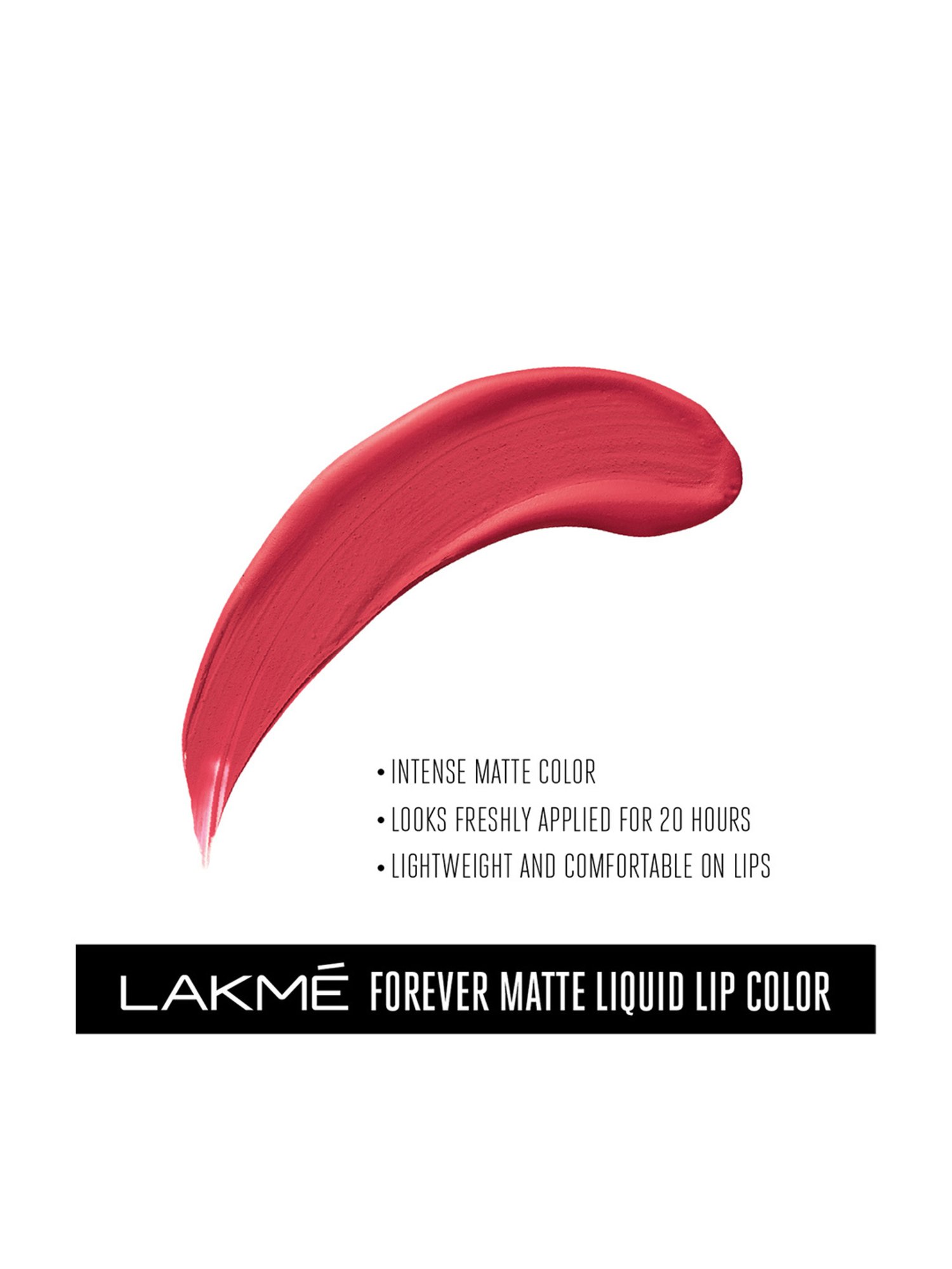 Lakme Forever Matte Liquid Lip Colour Coral Candy - 5.6 ml