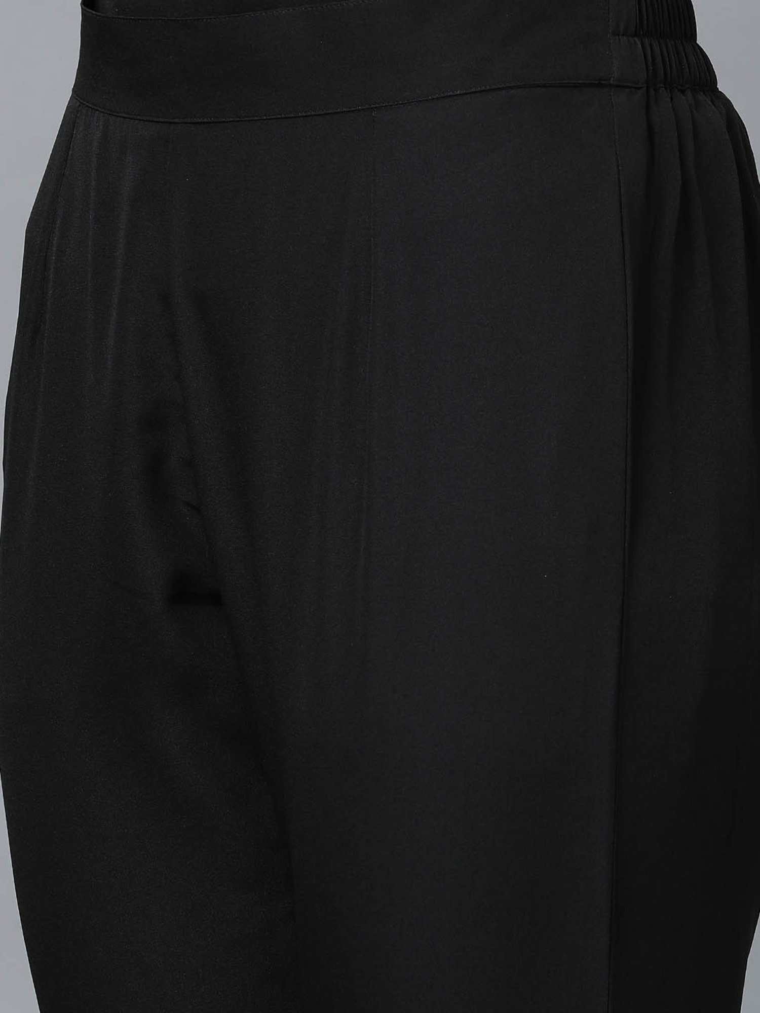 Ziyaa Black Printed Kurta With Pant & Dupatta