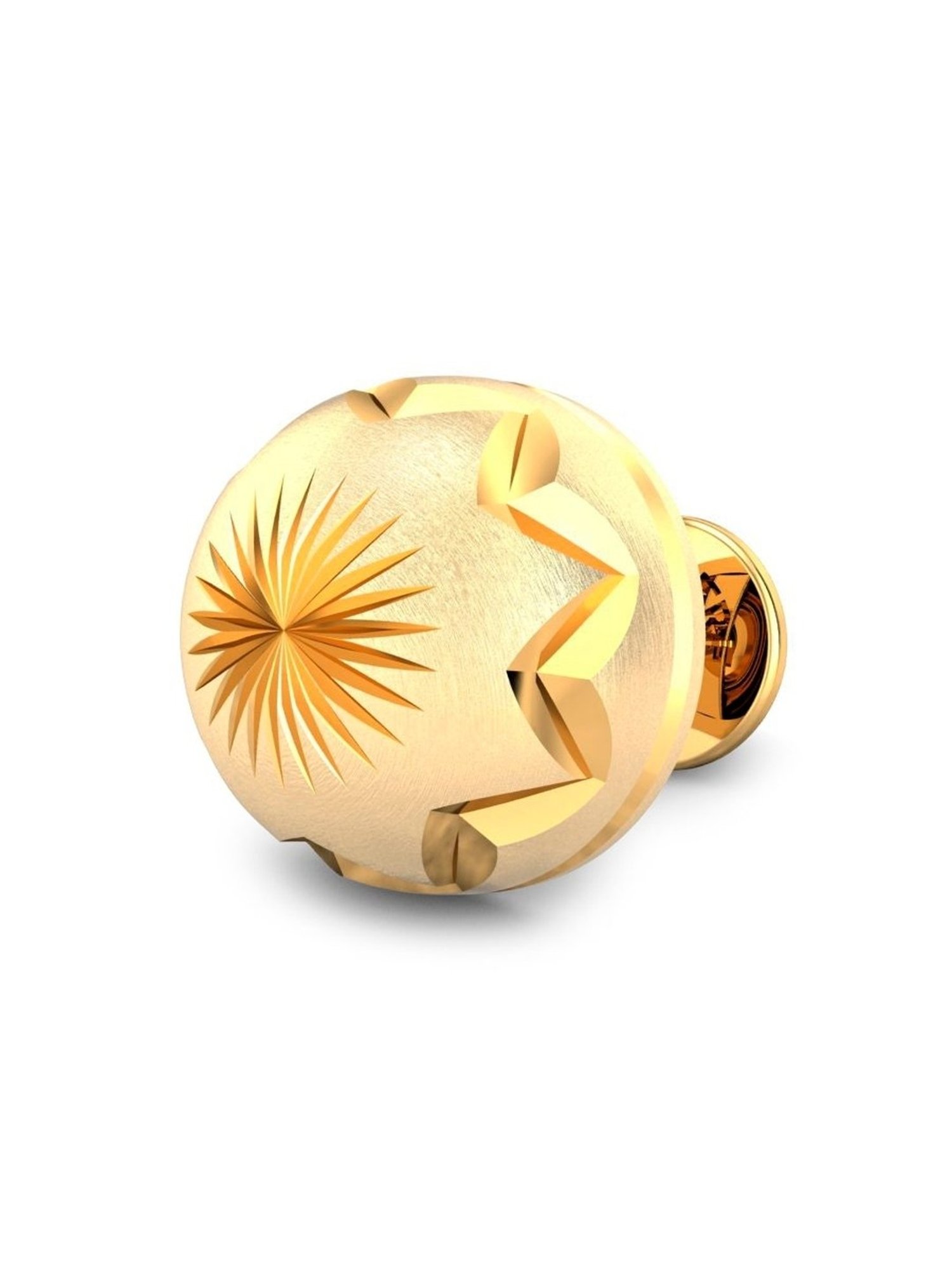 Candere by Kalyan Jewellers Sarah 22k Yellow Gold Stud Earrings