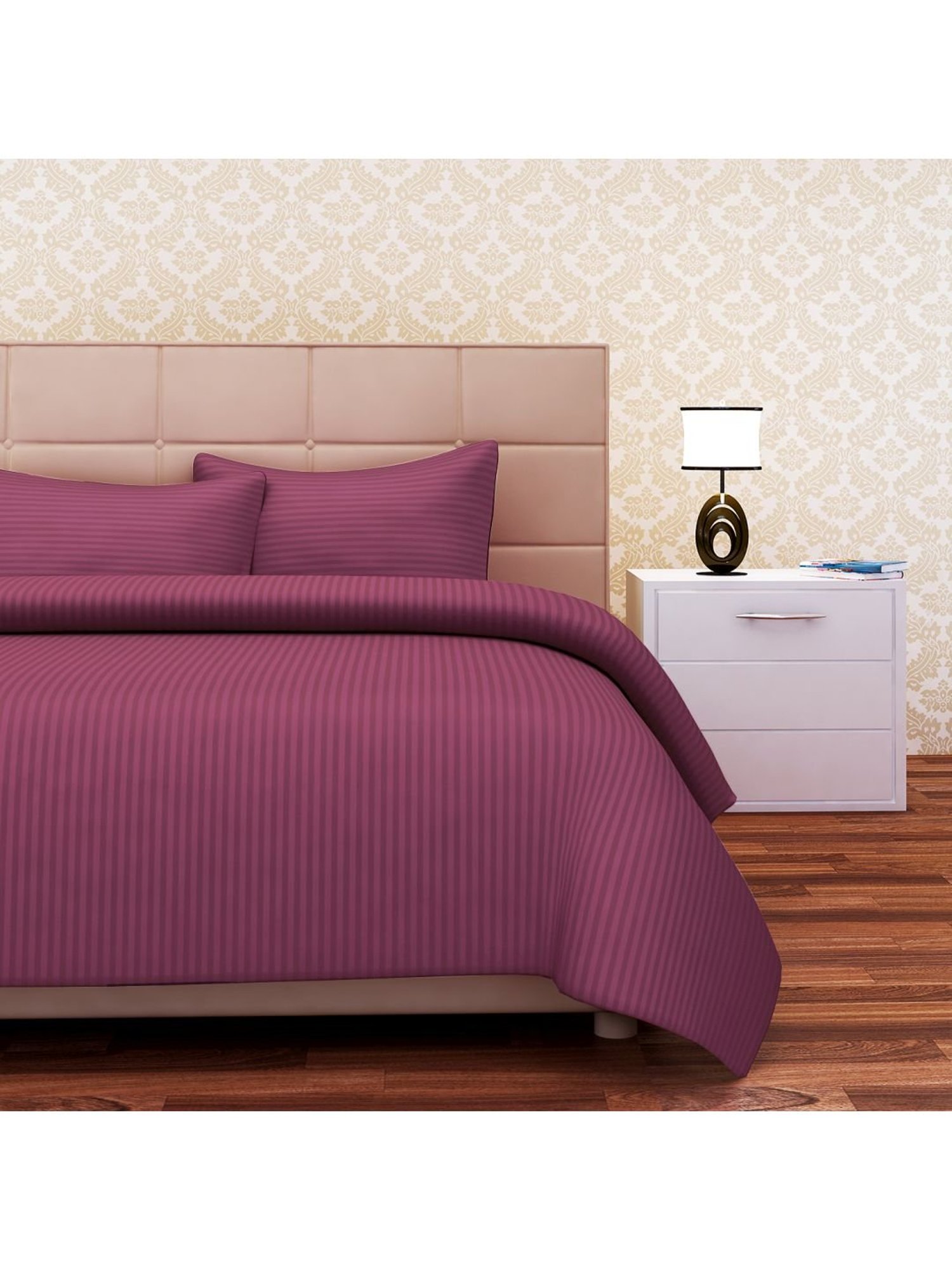 SEJ by Nisha Gupta Maroon Bed Sheet Sets