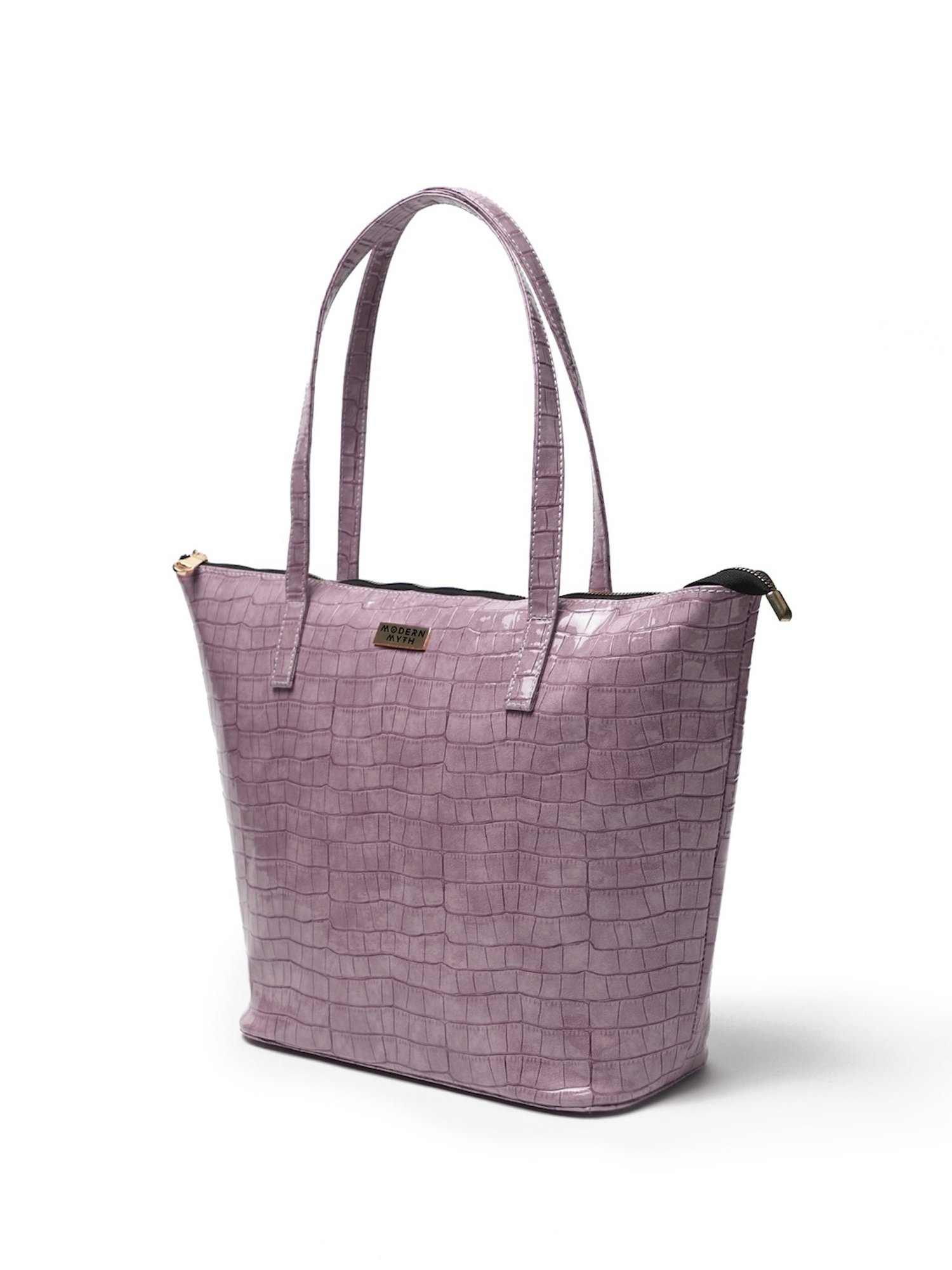 Modern Myth Epic Lilac Textured Large Tote Bag