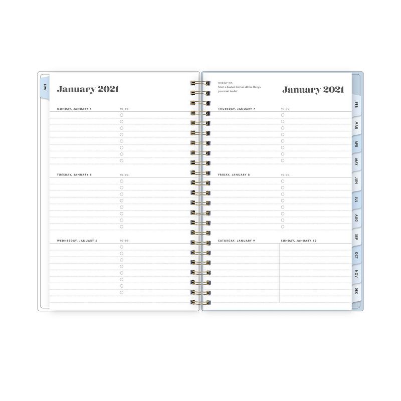 Undated Teacher Planner 8.5" x 11" Large Weekly Lesson Plan Book Botanical Floral - TF Publishing