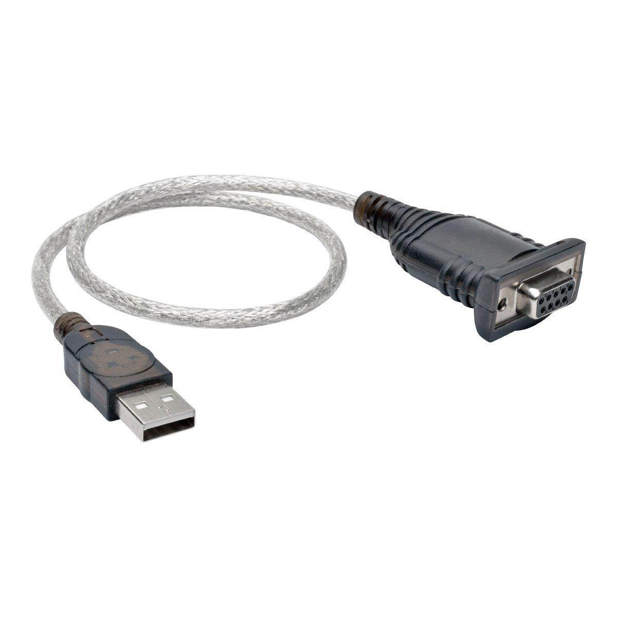Tripp Lite 18in USB to Null Modem Serial Adapter Cable FTDI w/COM Retention M/F 18" (U209-18N-NULL)
