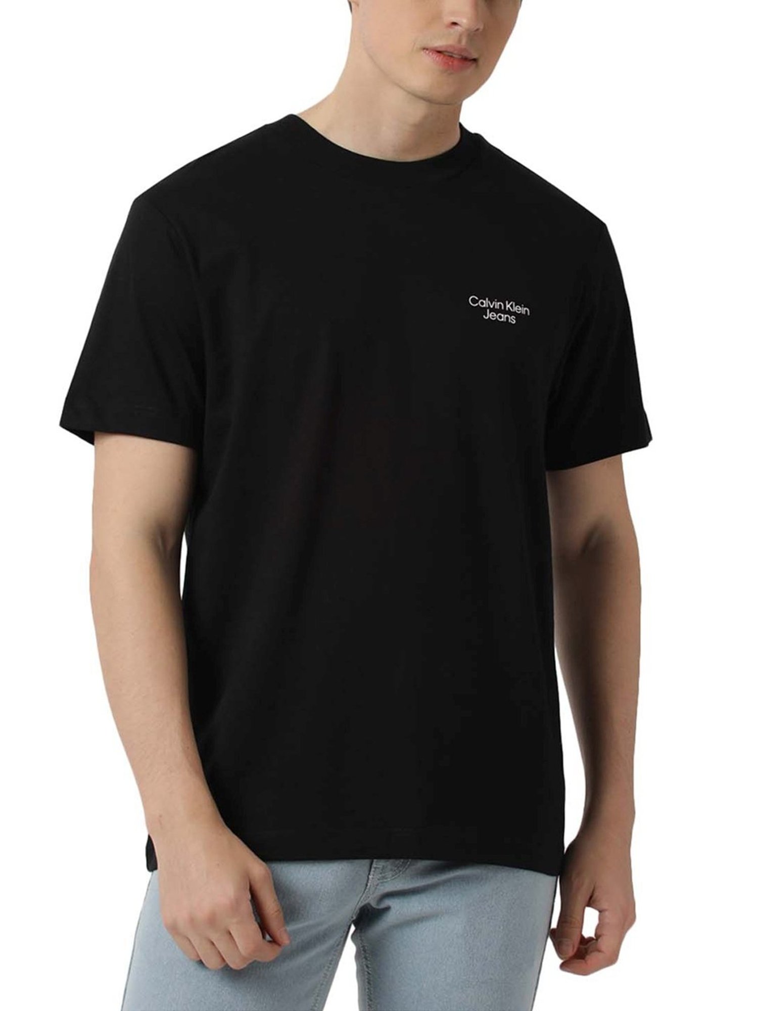 Calvin Klein Jeans Black Logo Boxy Fit T-Shirt
