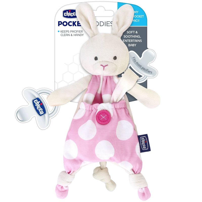Chicco Pocket Buddies Pacifier Holder - Pink