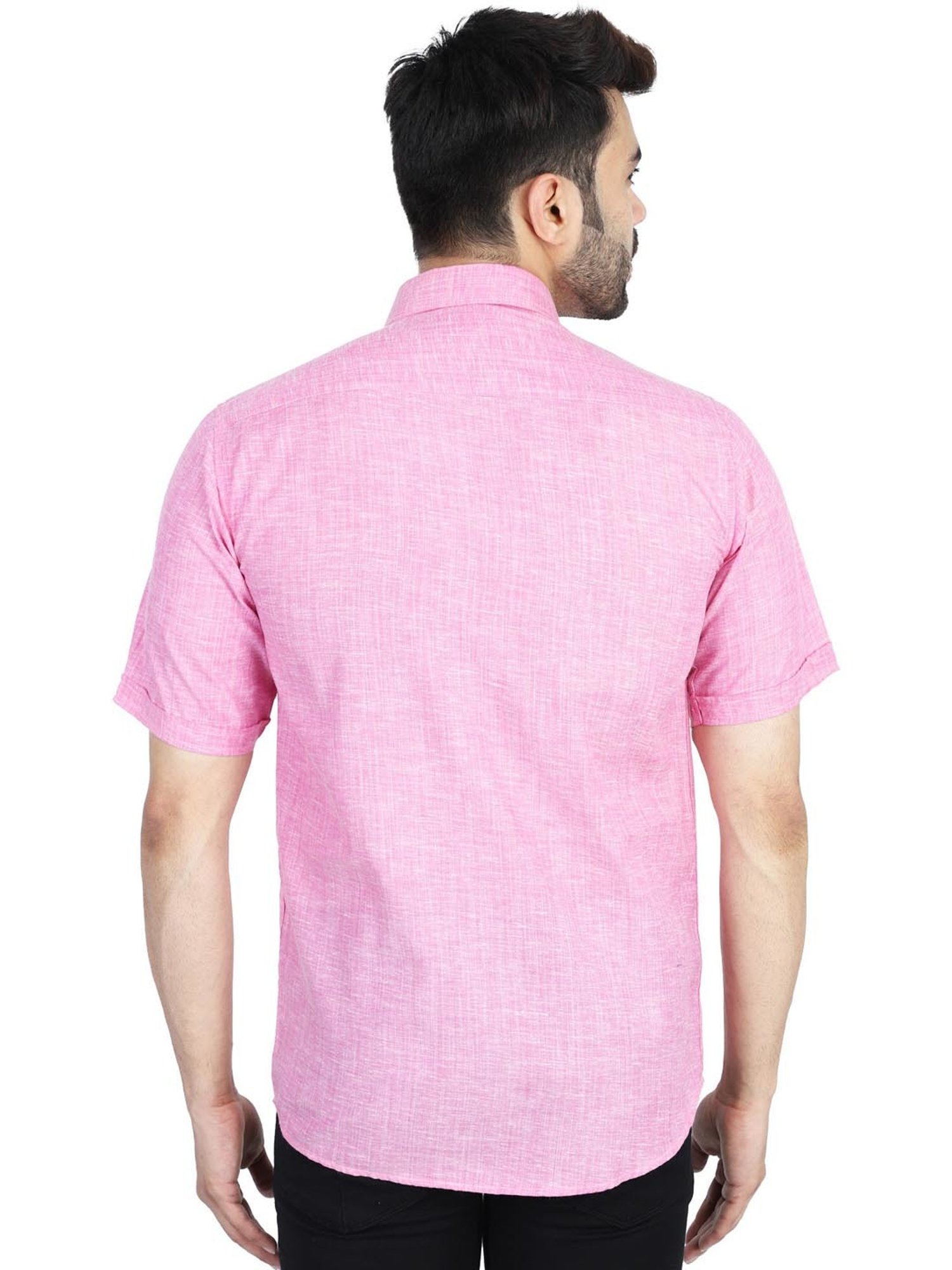 TAHVO Multi Cotton Slim Fit Shirt Pack of 2