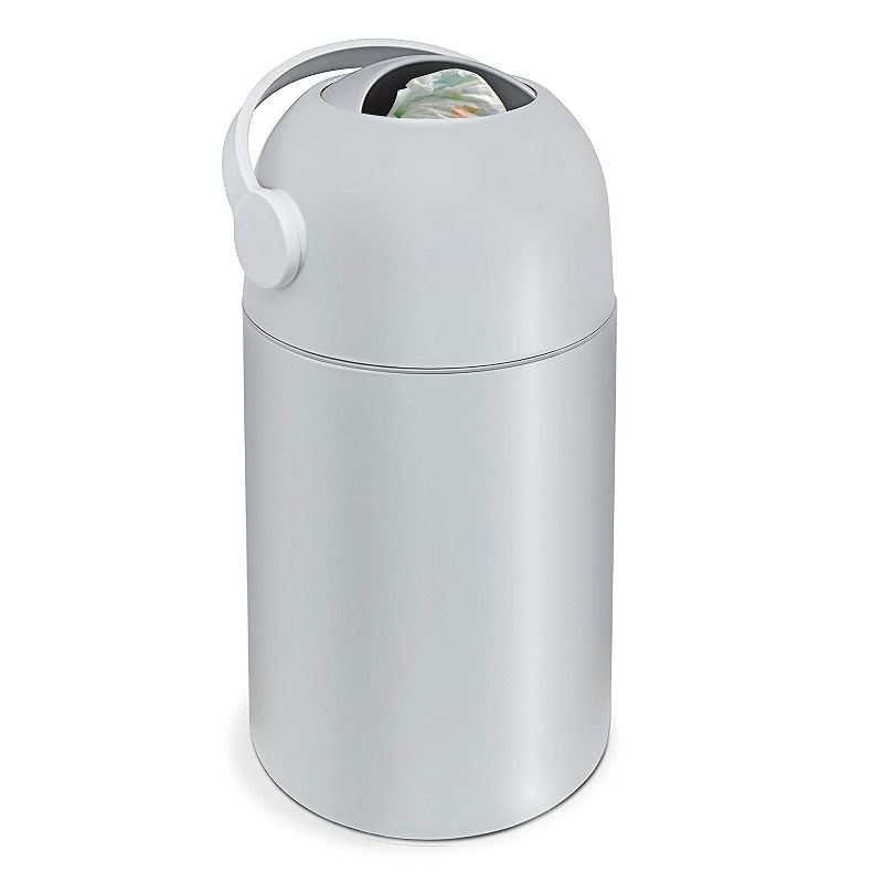 Lil&rsquo; Jumbl Odor Locking Diaper Pail, Child-Proof Diaper Trash Can, Modern Sleek Design, Easy to Use & Clean, No Special Bag Required, Small Diaper Trash Can