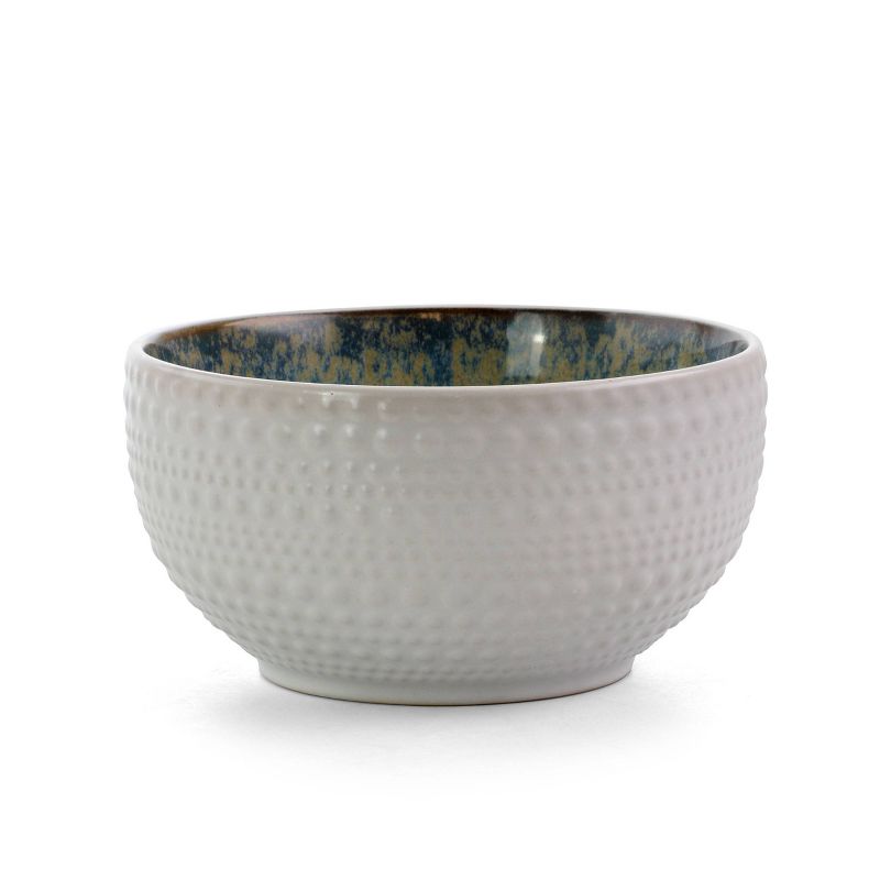 16pc Stoneware Blue Sugar Dinnerware Set - Elama