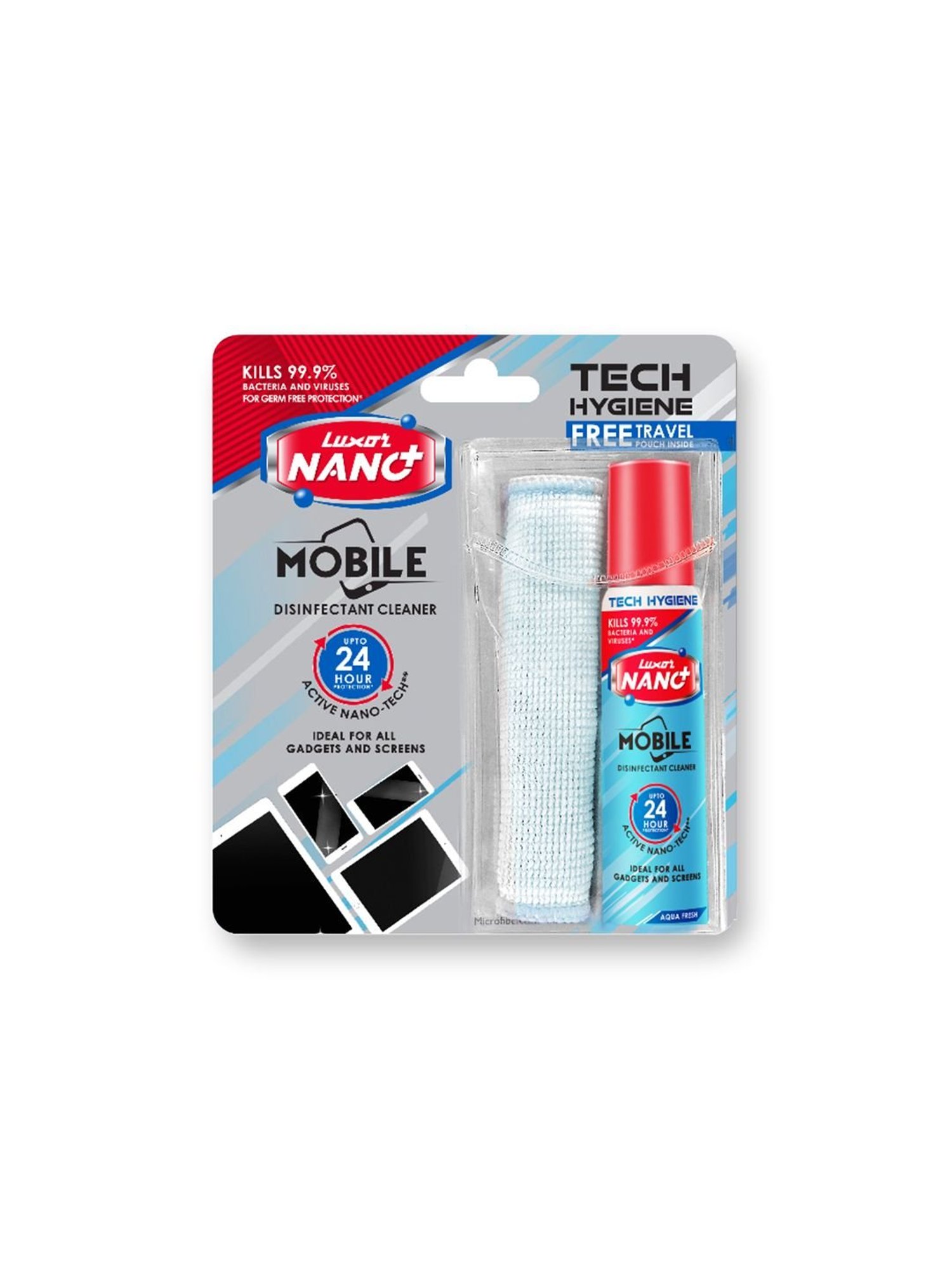 GRIPP 4 in 1 Professional Screen Cleaner Kit Includes Screen Cleanser Spray 150ml (Blue)