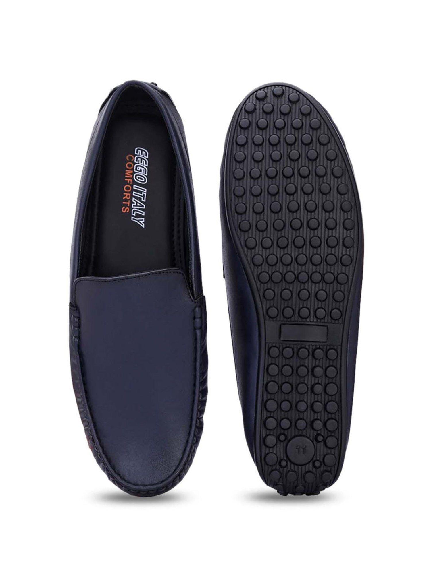 Eego Italy Men's Blue Casual Loafers