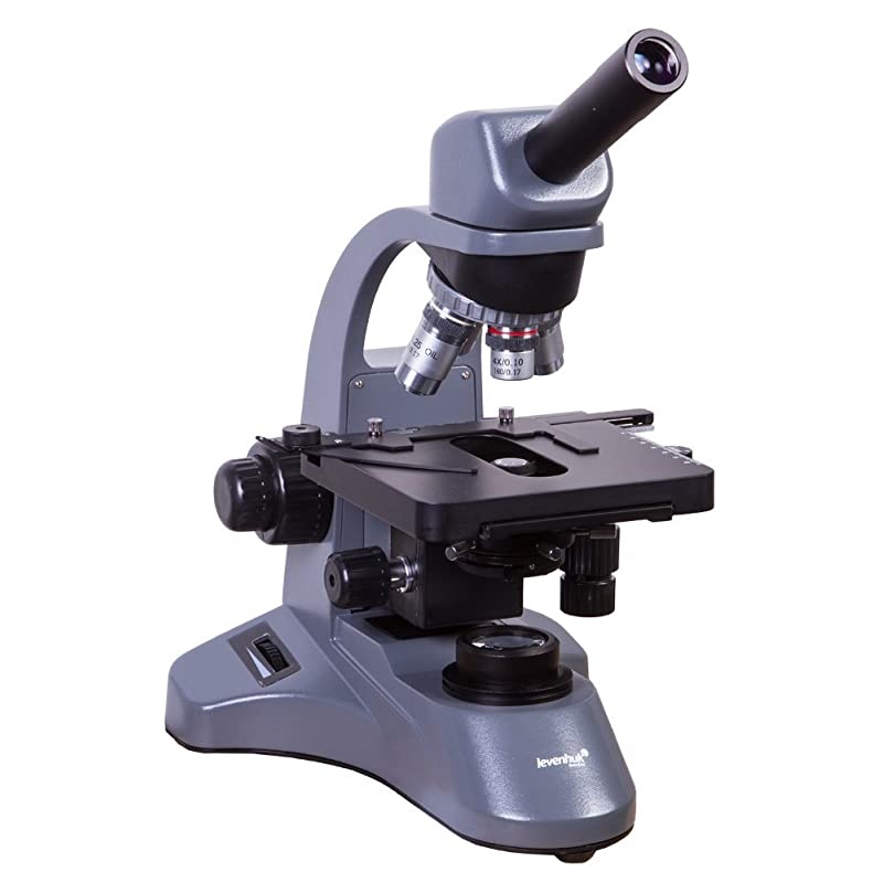 700M Student Monocular Microscope with Achromatic Objective Lenses and LED Illumination (40-2000x Magnification)