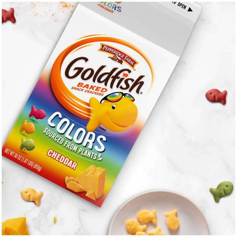 Pepperidge Farm Goldfish Colors Cheddar Crackers - 30oz