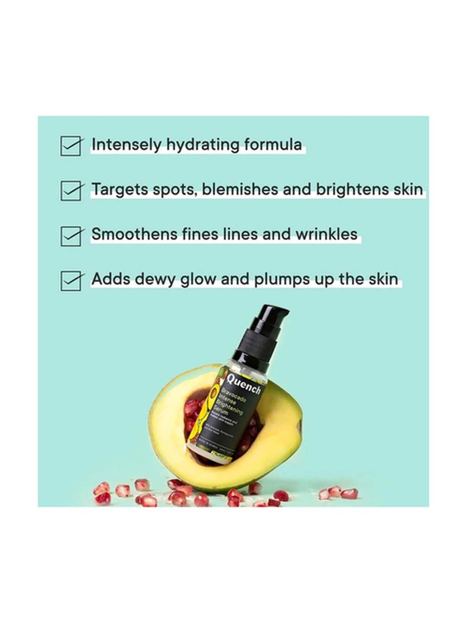 Quench Botanics Bravocado Intense Brightening Serum - 30 ml