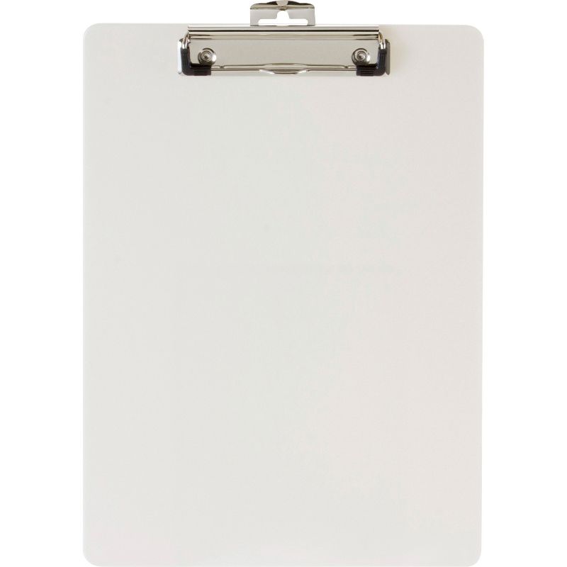Officemate International Corp. Plastic Clipboard 9"X1/2"X12-1/2" Pearl 83047