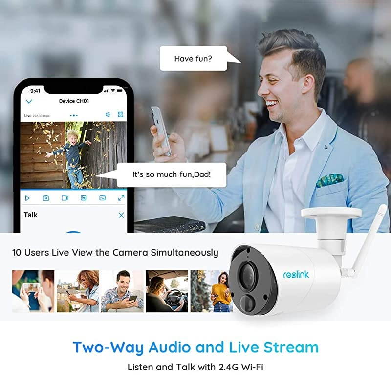 Security Camera System Wireless Solar Battery Powered 1080p Wirefree Waterproof 2Way Audio Night Vision w PIR Motion Sensor Support AlexaGoogle AssistantLocal SD Argus Eco+Solar Panel