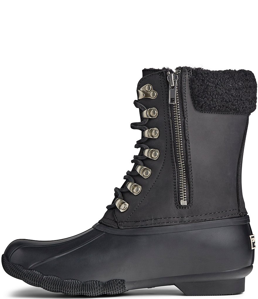 Sperry Women's Saltwater Tall Leather Cozy Winter Duck Boots