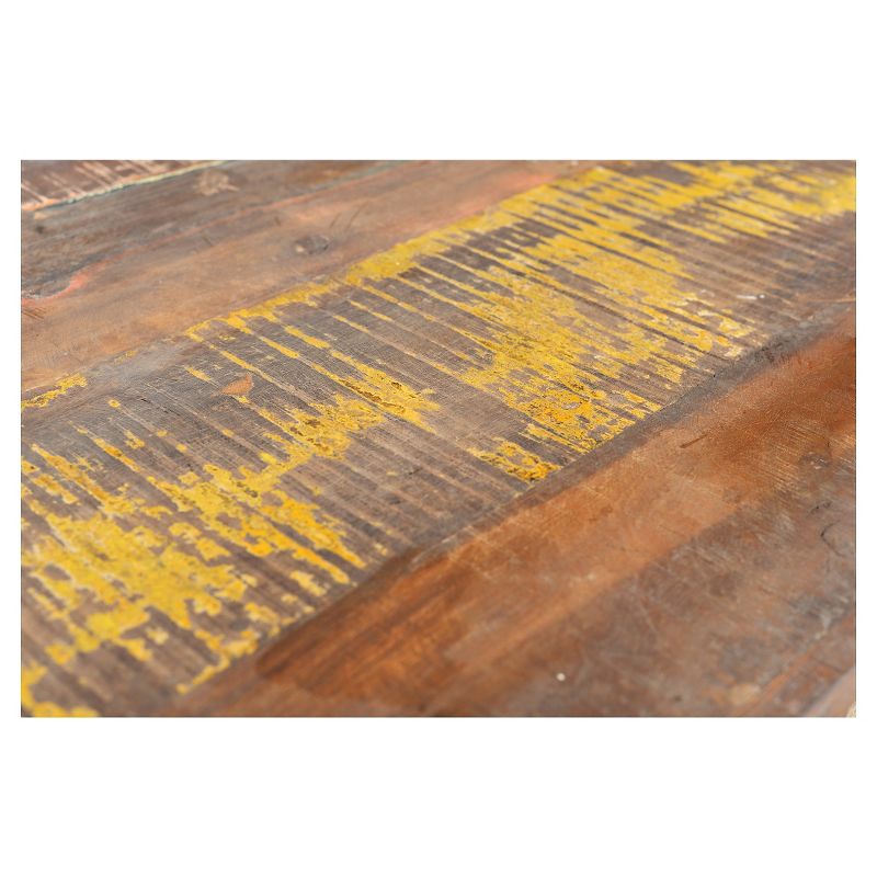 Reclaimed Wood Coffee Table and Double Drawers - (16H x 43W x 24D) -Natural - Timbergirl