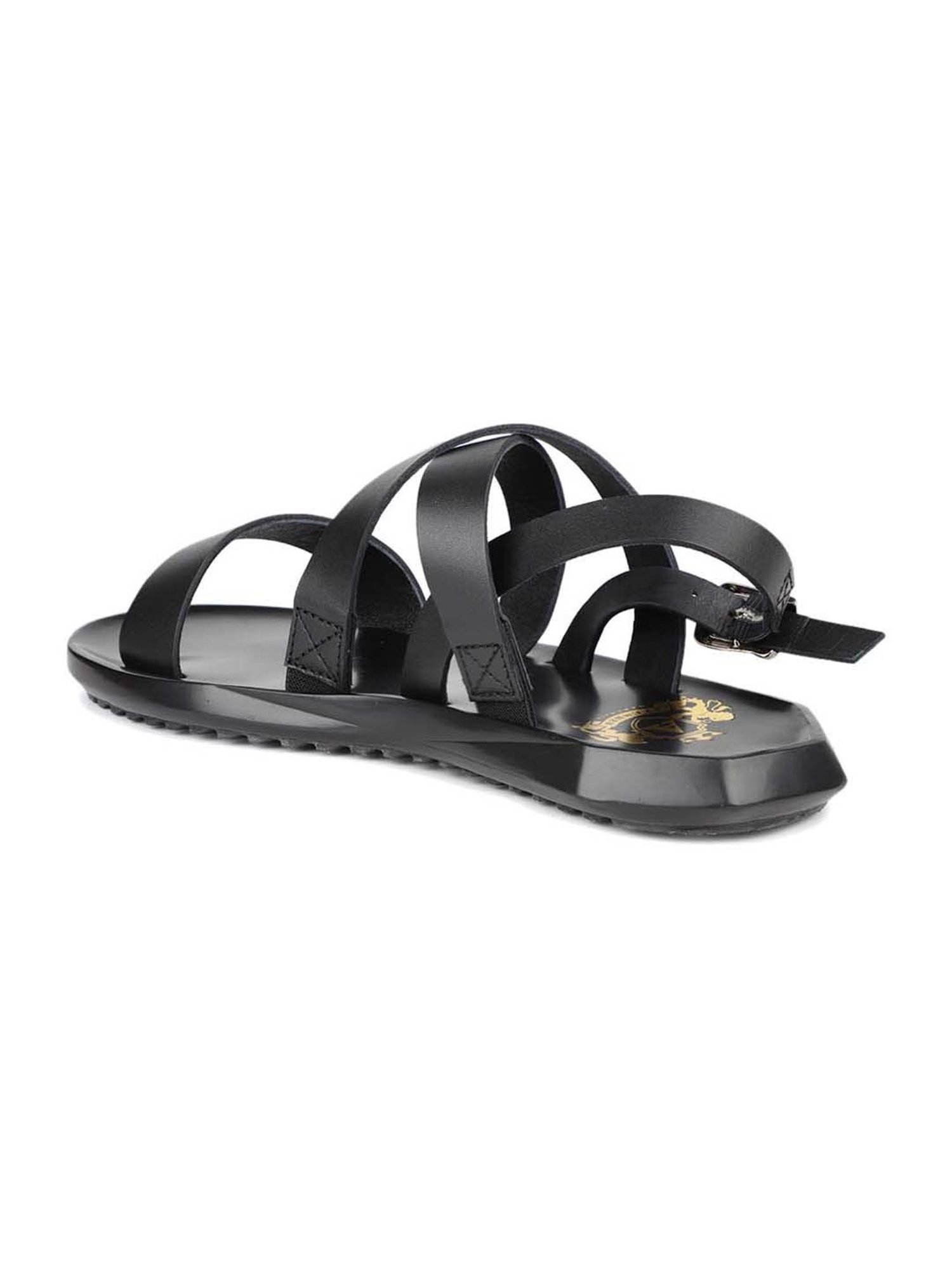 Atesber by Inc.5 Men's Black Back Strap Sandals