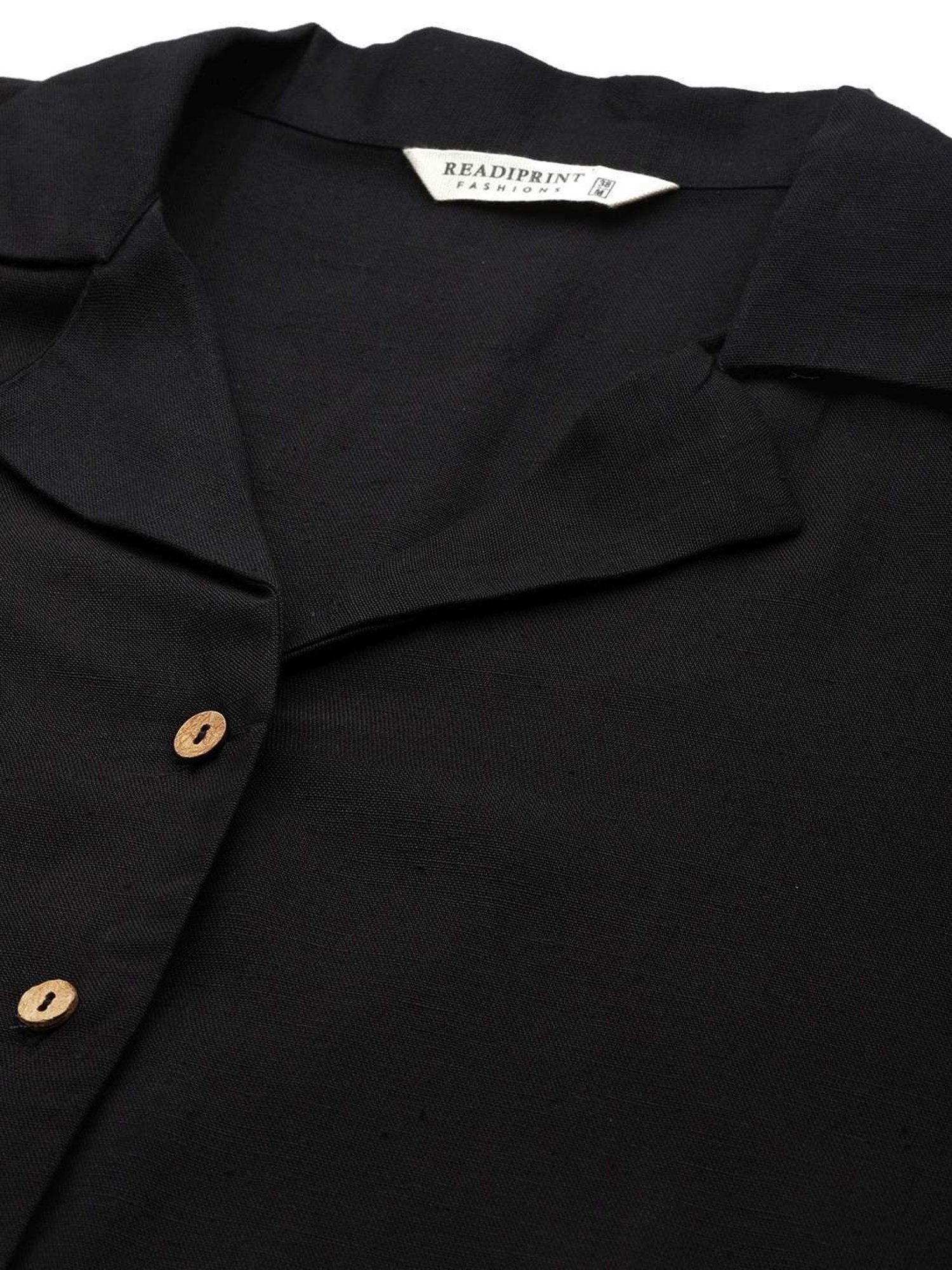 READIPRINT FASHIONS Black Regular Fit Shirt Pant Set