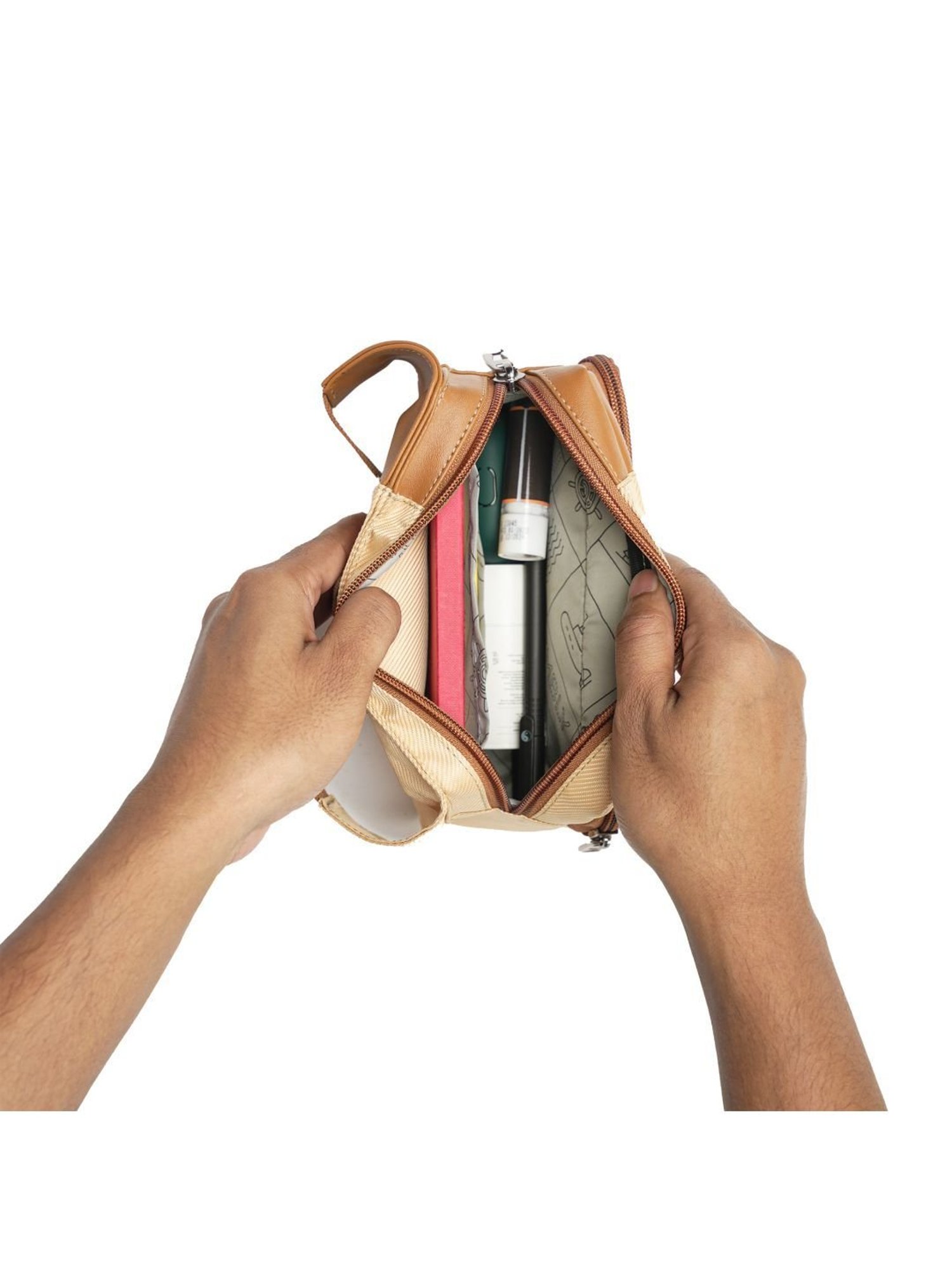 Assembly Beige Color Block Waist Pouch