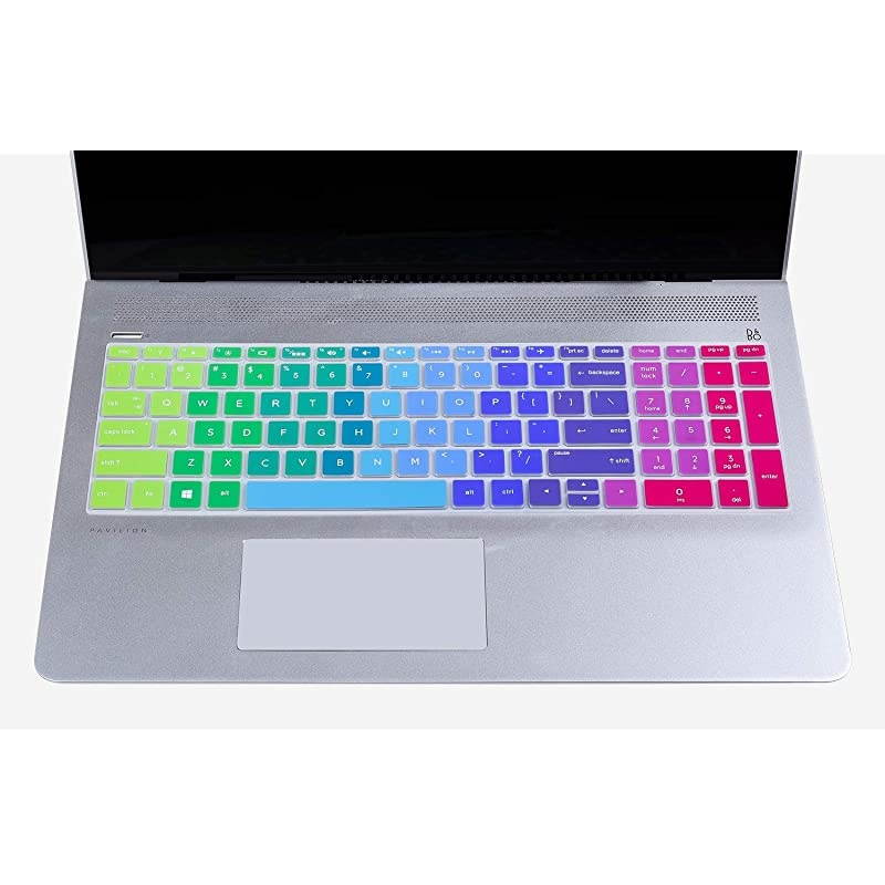 Keyboard Cover for 2019 HP Pavilion Newest 17 173 inch 2019 HP Envy 17 17t 17m 17ae 17bs 17bw 17ar050wm 17ae111dx 17by1033dx 17mbw0013dx Rainbow