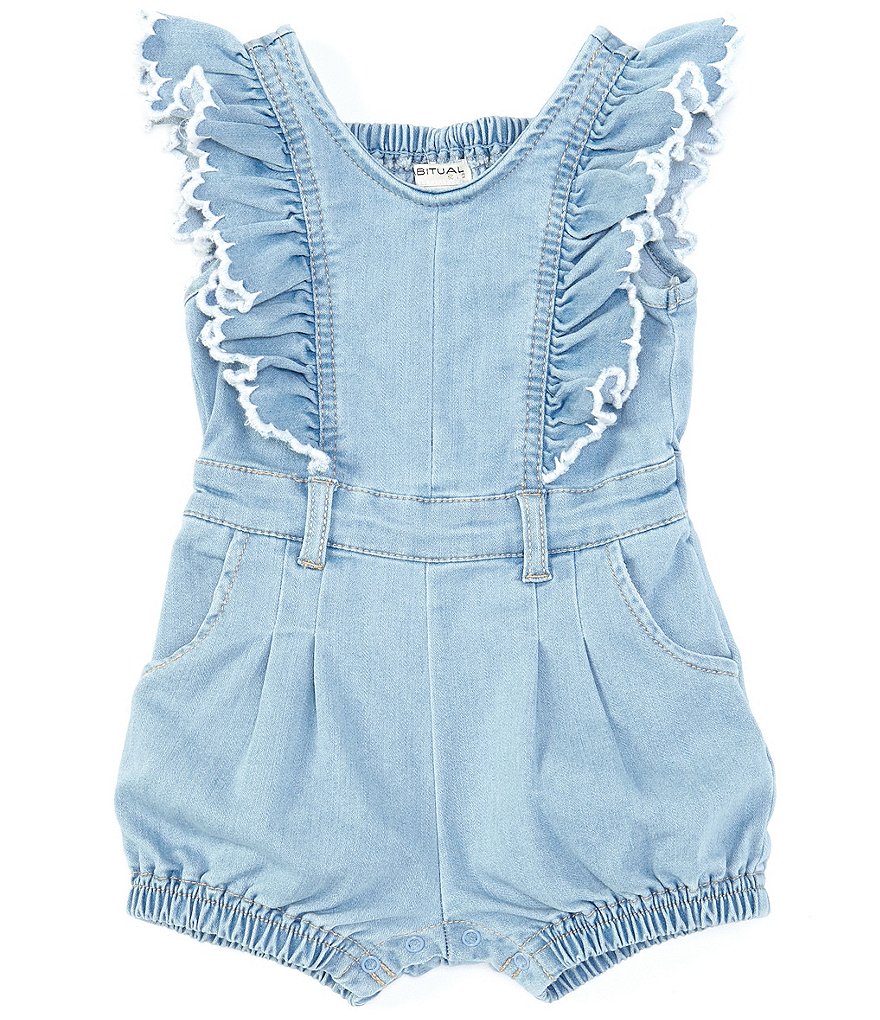 Habitual Baby Girls 12-24 Months Ruffle-Trim Romper