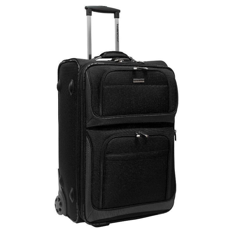 Traveler's Choice Conventional II 26" Rugged Rollaboard Spinner Suitcase  - Black