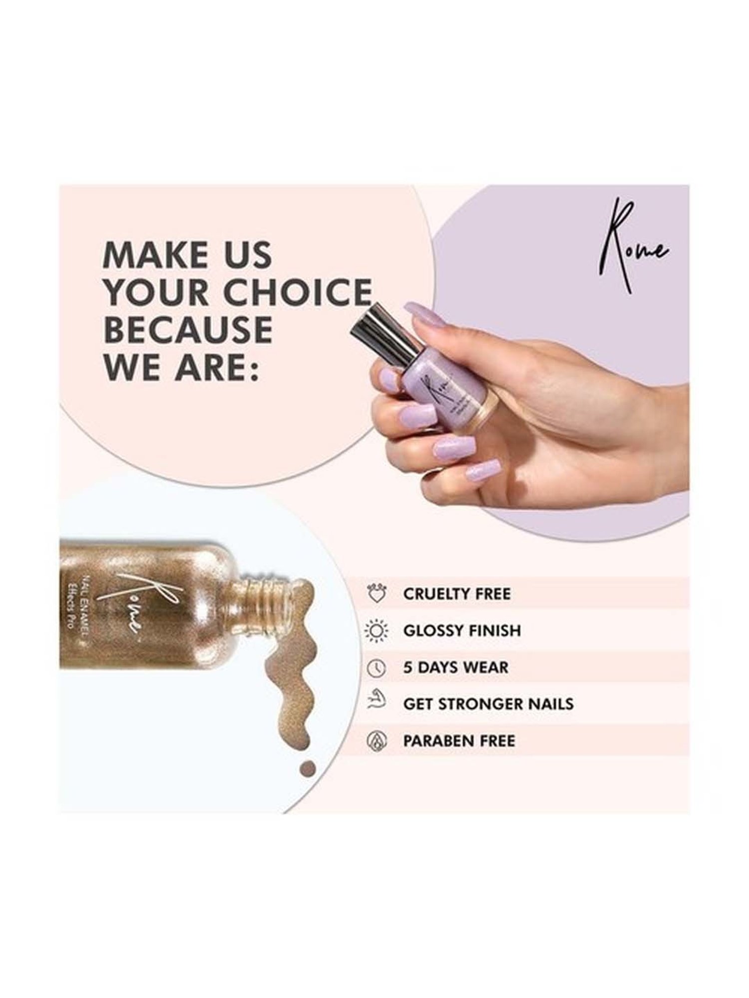 Rome Set of 5 Effects Pro Nail Enamel