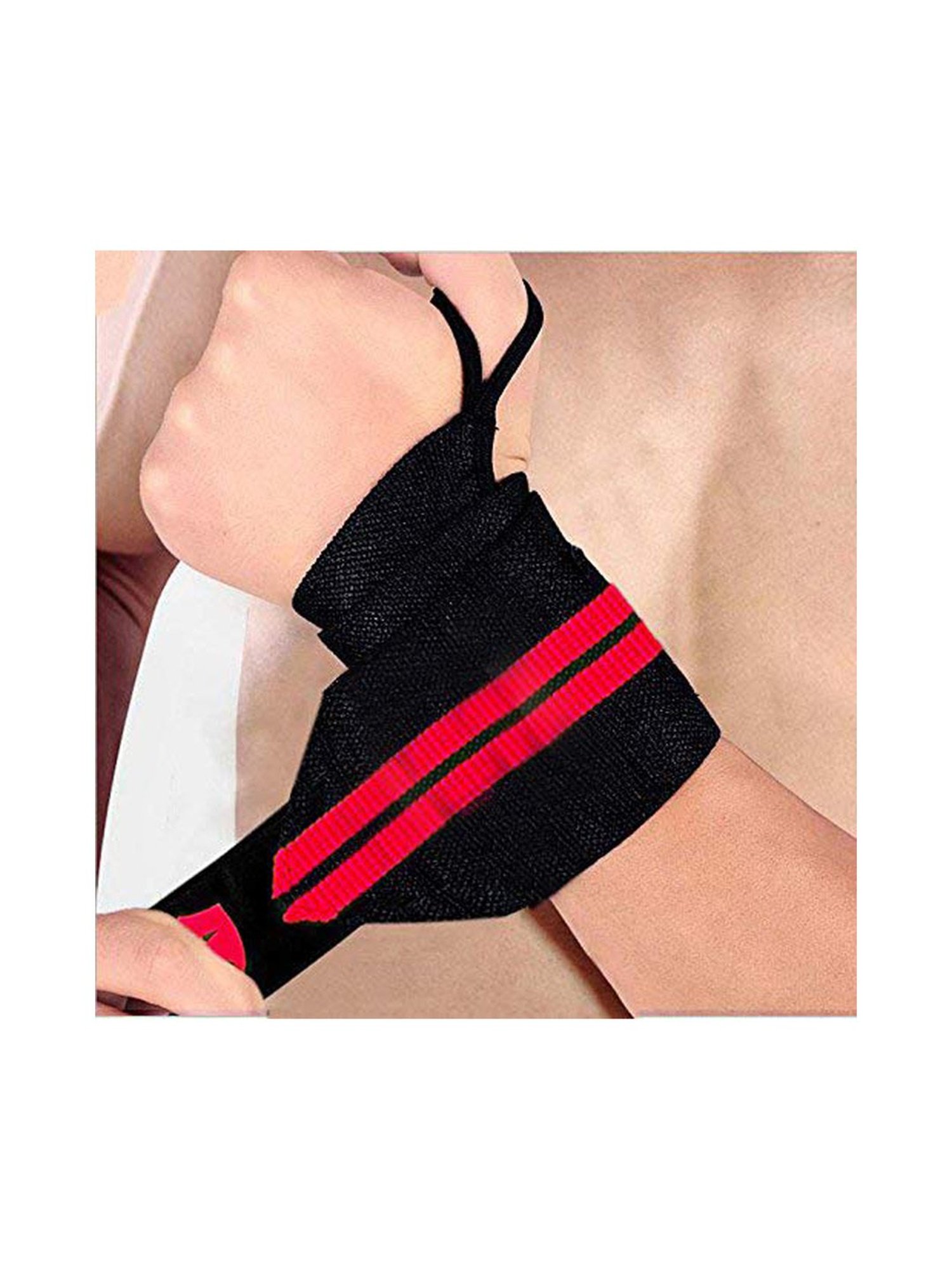 Protoner WTA-05 Power Cotton Wrist Supports (Black) Size - 16x14x2