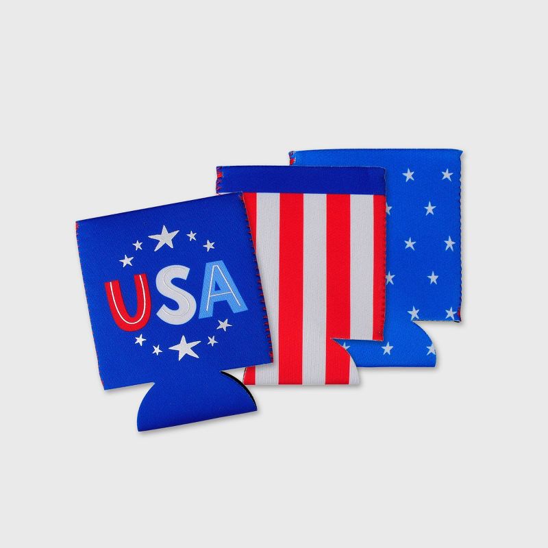 12ct Can Cooler Star/Stripes/USA - Bullseye's Playground™