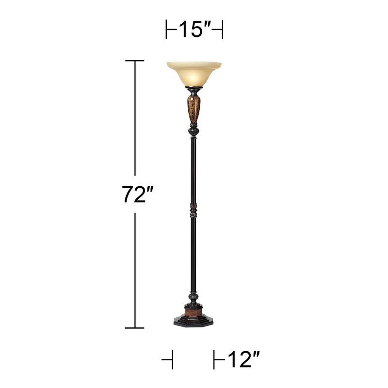 Kathy Ireland Sonnett 72" High Torchiere Floor Lamp