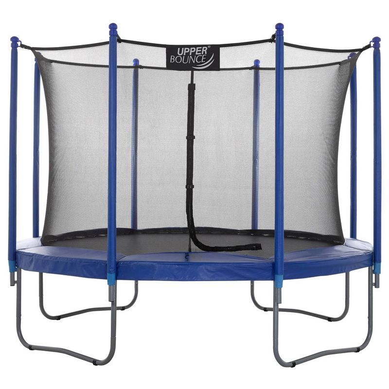 Costway 14 Ft Multicolored Trampoline Recreational Exercise w/ Safety Net Ladder