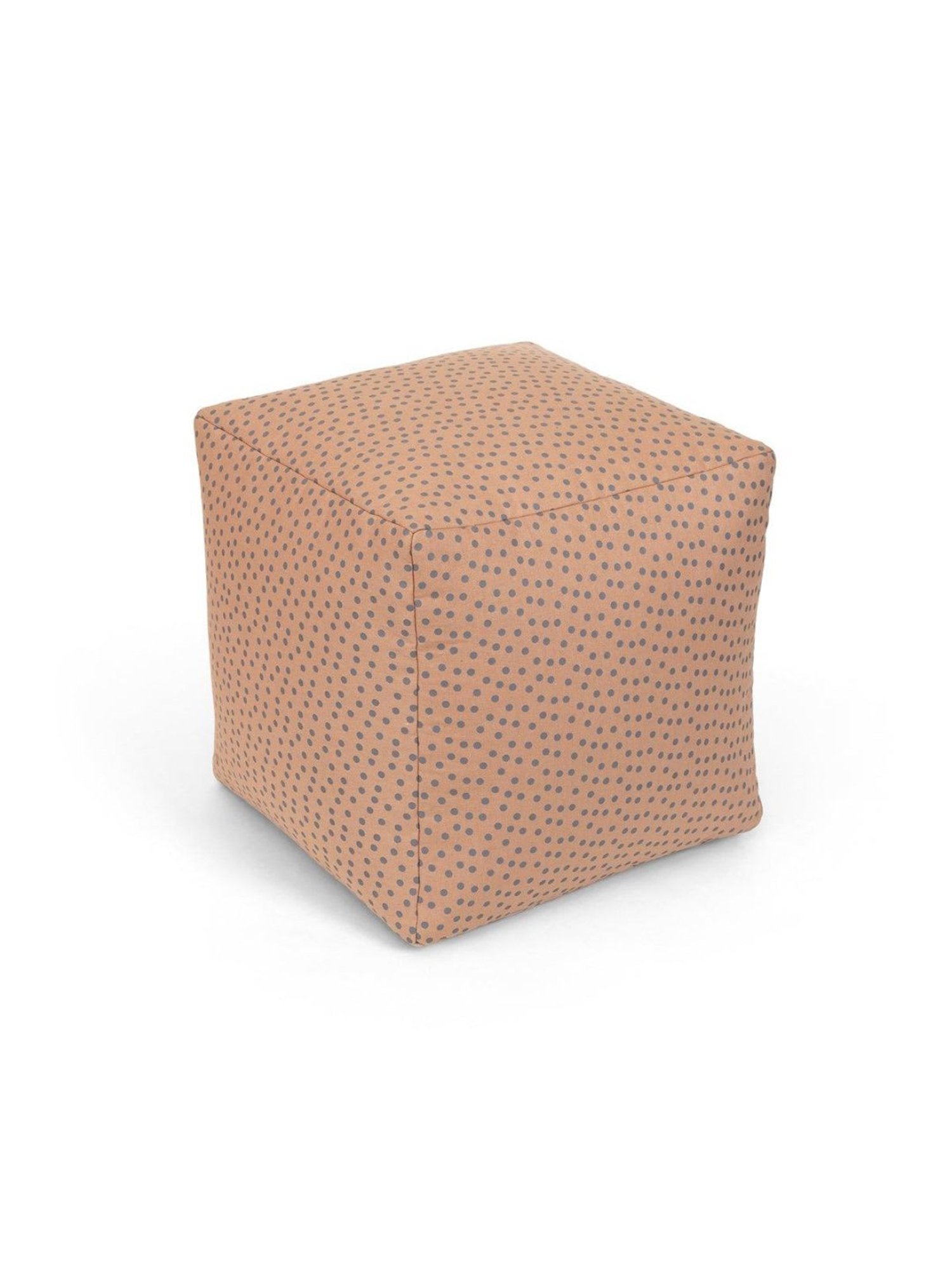 Home4U Placido Peach Cotton Pouffe