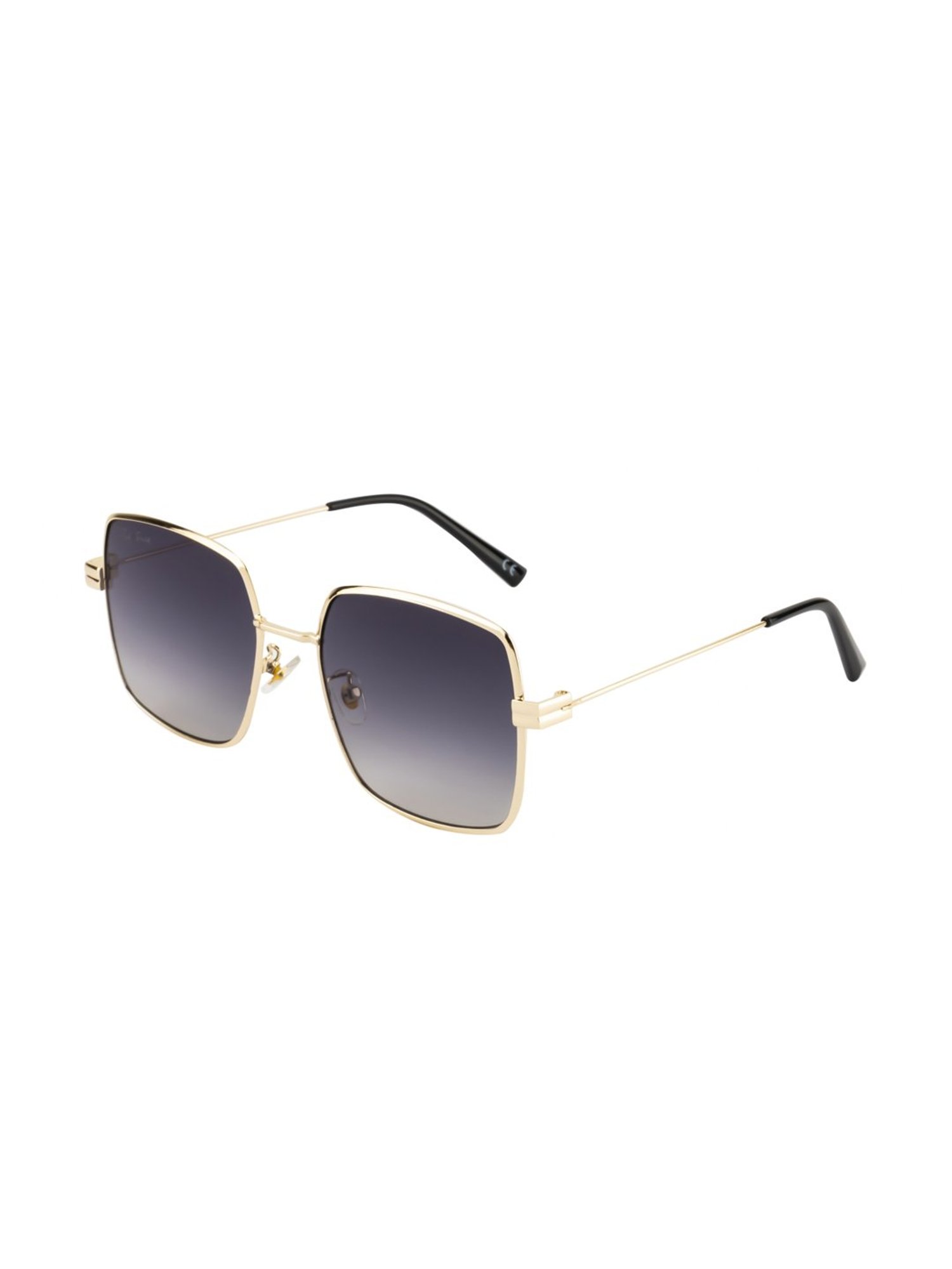 Ted Smith TSQUARE_C2 Blue Gradient Square Sunglasses