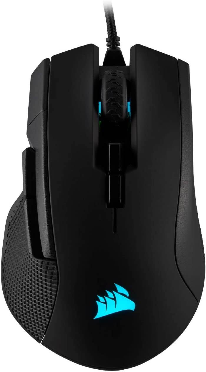 CORSAIR IRONCLAW RGB - FPS and MOBA Gaming Mouse - 18,000 DPI Optical Sensor - Backlit RGB LED, Black